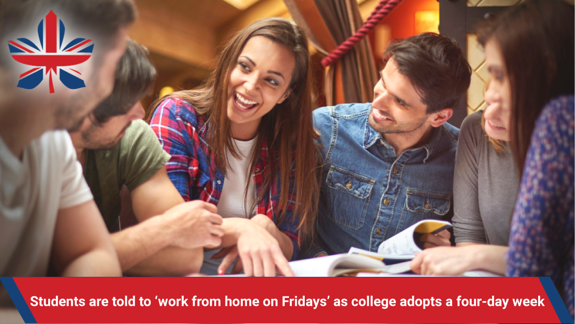 Students are told to ‘work from home on Fridays’ as college adopts a four-day week